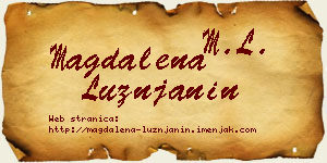 Magdalena Lužnjanin vizit kartica